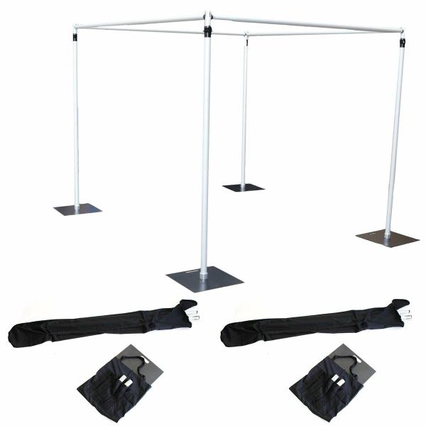 Backdrop Support System (Pipe & Drape) | Backdrop Stand Set For 1.8-3M Cube Backdrop Frame (Pipe And Drape) -Deluxe Backdrop Support System (Pipe & Drape) Backdrop Support System (Pipe & Drape)