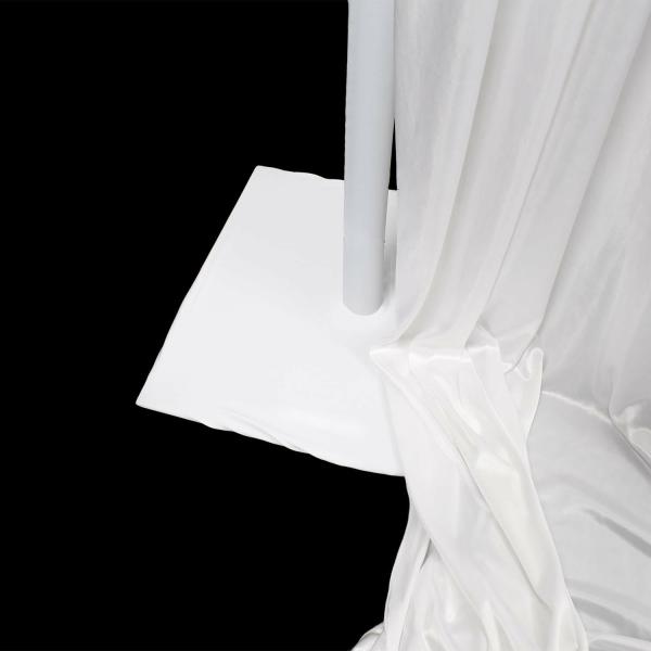 Backdrop Support System (Pipe & Drape) | Spandex Baseplate Cover – White Backdrop Support System (Pipe & Drape) Backdrop Support System (Pipe & Drape)