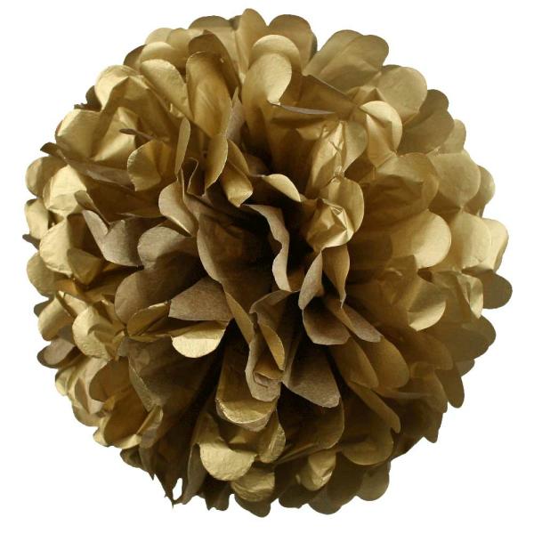 Centrepiece Stands & Decorating Accessories | Paper Pom Poms – Gold (35Cm) Centrepiece Stands & Decorating Accessories Centrepiece Stands & Decorating Accessories