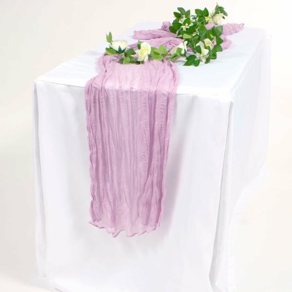 Cheesecloth Table Runners | Cheesecloth Table Runner – Lavender Cheesecloth Table Runners Cheesecloth Table Runners