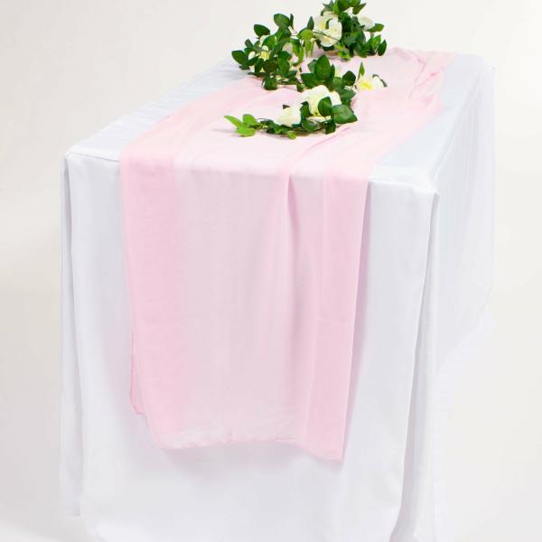 Chiffon Table Runners | Chiffon Table Runner – Light Pink – 70X300Cm Chiffon Table Runners Chiffon Table Runners