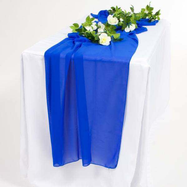 Chiffon Table Runners | Chiffon Table Runner – Royal Blue – 70X300Cm Chiffon Table Runners Chiffon Table Runners