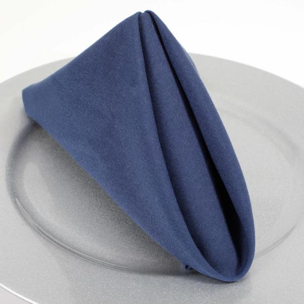 Cloth Napkins | Spun Poly Napkins – Navy Blue (50X50Cm) Cloth Napkins Cloth Napkins