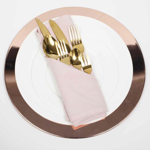 Cutlery & Serving | Gold Cutlery Set Charger Plates & Dinner Plate Sets Charger Plates & Dinner Plate Sets