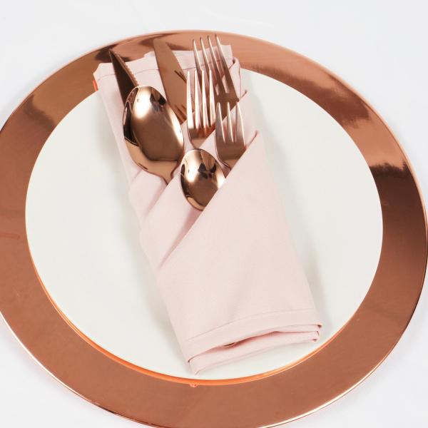 Cutlery & Serving | Rose Gold Cutlery Set Charger Plates & Dinner Plate Sets Charger Plates & Dinner Plate Sets