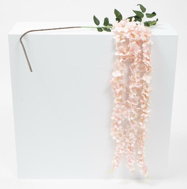 Hanging Flowers, Vines & Garlands | Large Premium Hanging Wisteria Garland – Blush (1.6M) Artificial Flowers, Walls & Greenery Blush