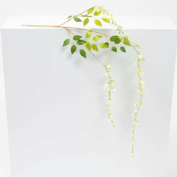 Hanging Flowers, Vines & Garlands | Medium Premium Wisteria Stems – Ivory / Green (1.2M) Artificial Flowers, Walls & Greenery Hanging Flowers, Vines & Garlands