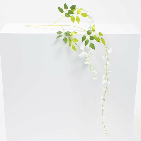 Hanging Flowers, Vines & Garlands | Medium Premium Wisteria Stems – White (1.2M) Artificial Flowers, Walls & Greenery Hanging Flowers, Vines & Garlands