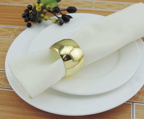 Napkin Rings | Gold Napkin Ring – Classic Luxe Style Napkins, Table Settings Gold