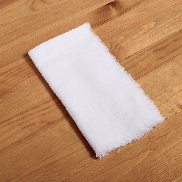 Premium Linen & Cloth Napkins | Rustic Cotton Napkins – White (42X42Cm) Cloth Napkins Cloth Napkins