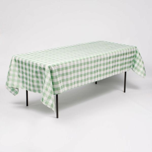 Rectangle Tablecloths | Green Checkered Tablecloth (153X259Cm) Rectangle Tablecloths Light Green