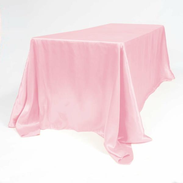 Rectangle Tablecloths | Light Pink Rectangle Satin Tablecloth (220X330Cm) Rectangle Tablecloths Light Pink