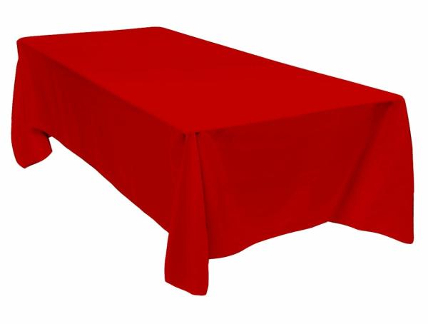 Rectangle Tablecloths | Red Rectangle Tablecloth (137X244Cm) Rectangle Tablecloths Rectangle Tablecloths