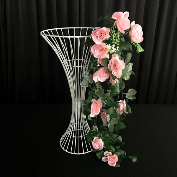 Roses & Peonies | Pink Rose (6Cm) Flower Waterfall Bouquet – 1M Artificial Flower Bouquets Artificial Flower Bouquets