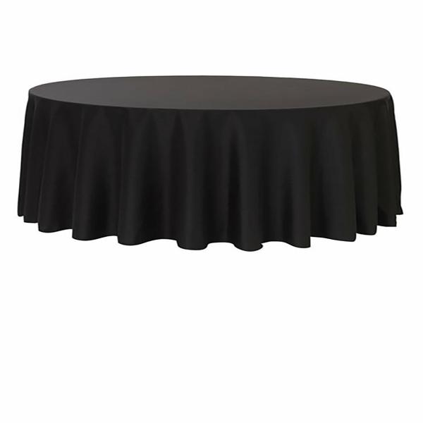 Round Tablecloths | Black Round Tablecloth (150Cm) Round Tablecloths Black