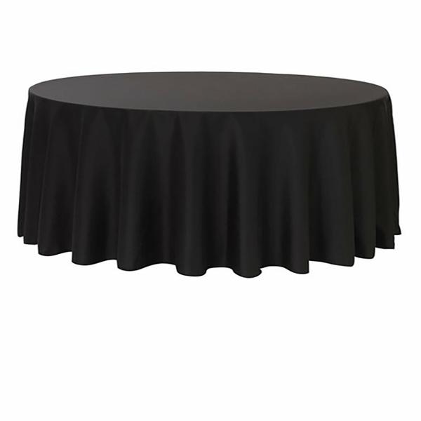 Round Tablecloths | Black Round Tablecloth (220Cm) Round Tablecloths Black