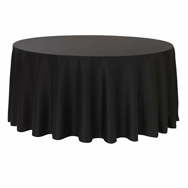 Round Tablecloths | Black Round Tablecloth (300Cm) Round Tablecloths Black