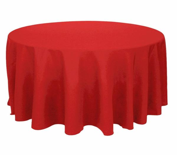 Round Tablecloths | Red Round Tablecloth (260Cm) Round Tablecloths Red