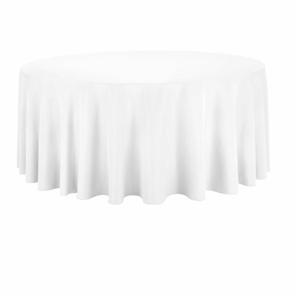 Round Tablecloths | White Round Tablecloth (260Cm) Round Tablecloths Round Tablecloths