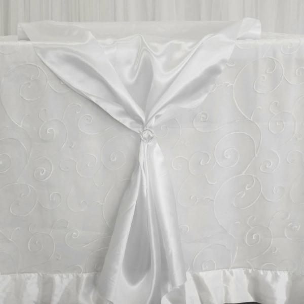 Satin Fabric Rolls | Satin Fabric Roll – White Aisle Runners & Fabric Rolls Satin Fabric Rolls