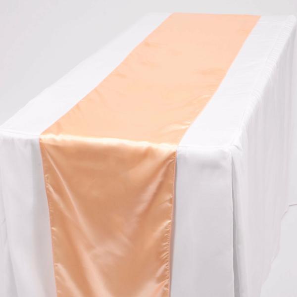 Satin Table Runners | Satin Table Runners – Peach Satin Table Runners Peach