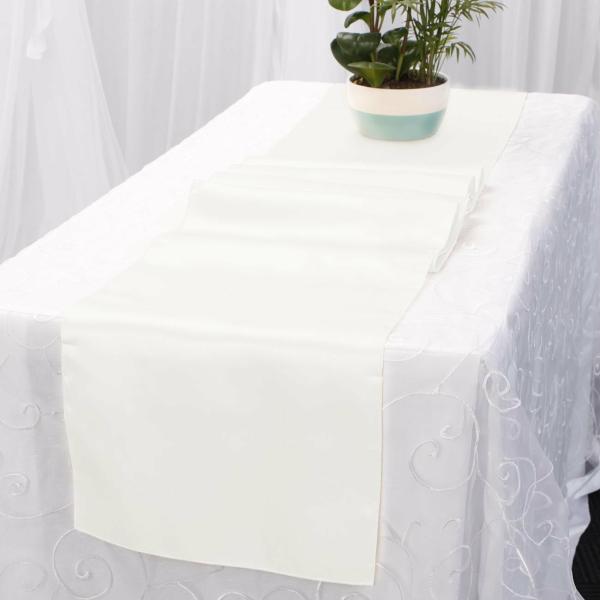 Satin Table Runners | Satin Table Runners – White Satin Table Runners Satin Table Runners