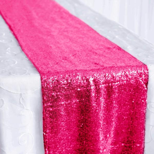 Sequin Table Runners | Sequin Table Runner – Hot Pink Sequin Table Runners Sequin Hot Pink