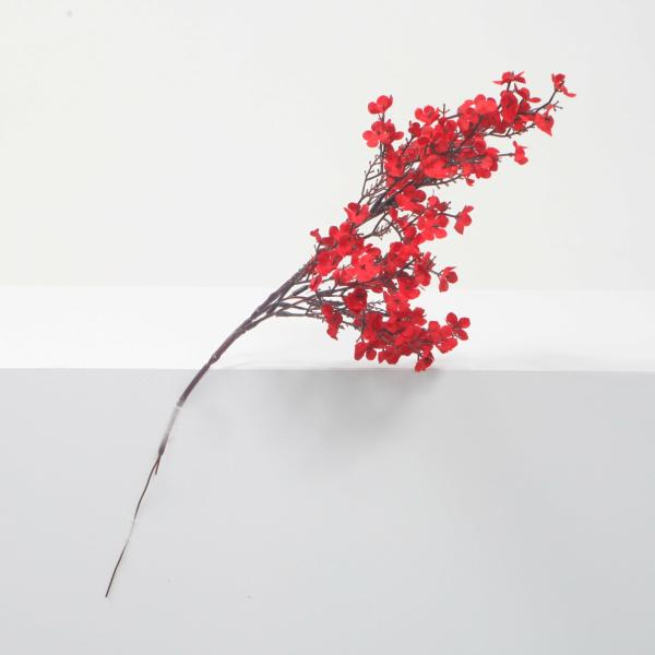 Small Branches & Filler Flowers | Small Cherry Blossom Branches – Red (50Cm) Artificial Flowers, Walls & Greenery Cherry Blossoms