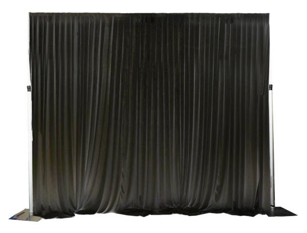 Swags For Tables & Backdrops | Black Ice Silk Satin Backdrops – No Swag – 3 Meters Length X 3 Meters High Backdrops & Ceiling Decorations Ice Silk Backdrops