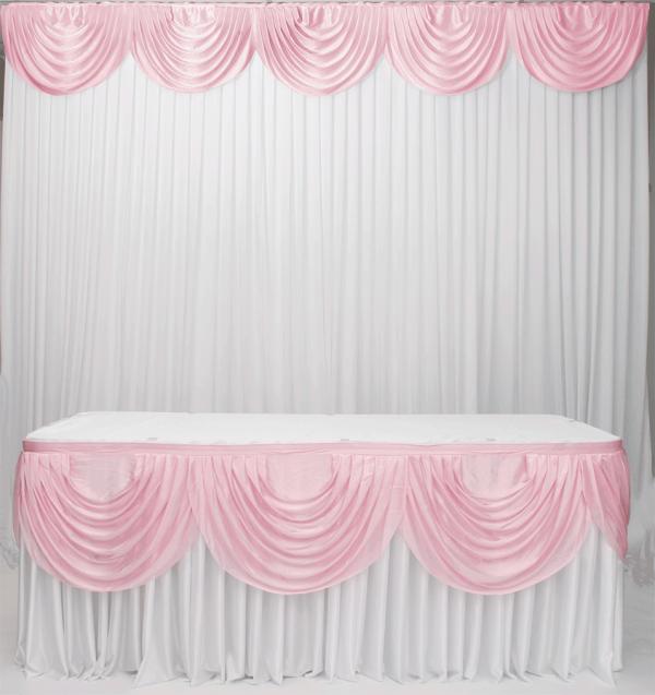 Swags For Tables & Backdrops | Ice Silk Satin 3M Swag – Blush Backdrops & Ceiling Decorations Blush