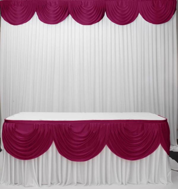 Swags For Tables & Backdrops | Ice Silk Satin 3M Swag – Burgundy Backdrops & Ceiling Decorations Burgundy