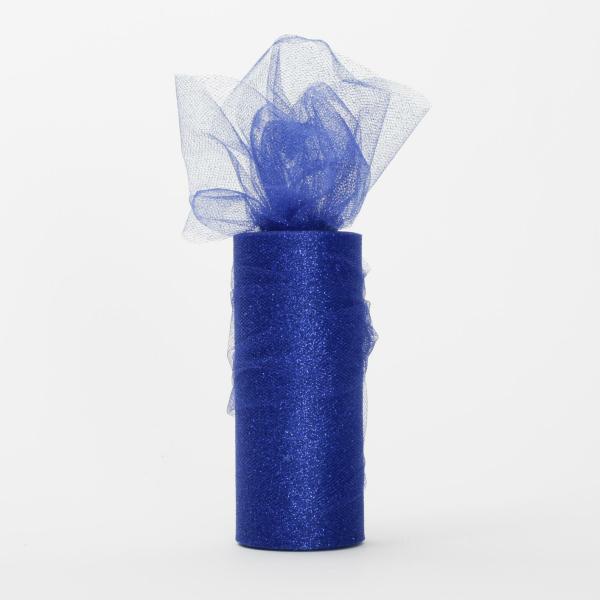 Tulle Fabric Rolls – Glitter & Sequin | Glitter Soft Tulle Fabric Roll – Royal Blue (22M Length) Aisle Runners & Fabric Rolls Tulle Fabric Rolls - Glitter & Sequin