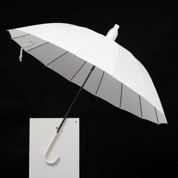 Umbrellas & Folding Hand Fans | White Wedding Umbrella With Built-In Cover Decorating, Centrepieces & Accessories Umbrellas & Folding Hand Fans