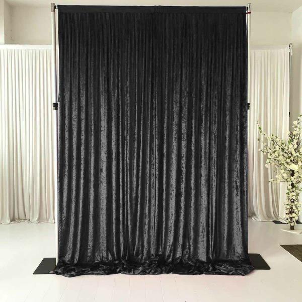 Velvet Backdrops | Black Velvet Backdrop Curtain – 3 Meters Length X 3 Meters High Backdrops & Ceiling Decorations Black