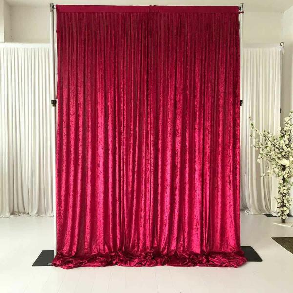 Velvet Backdrops | Burgundy Velvet Backdrop Curtain – 3 Meters Length X 3 Meters High Backdrops & Ceiling Decorations Navy