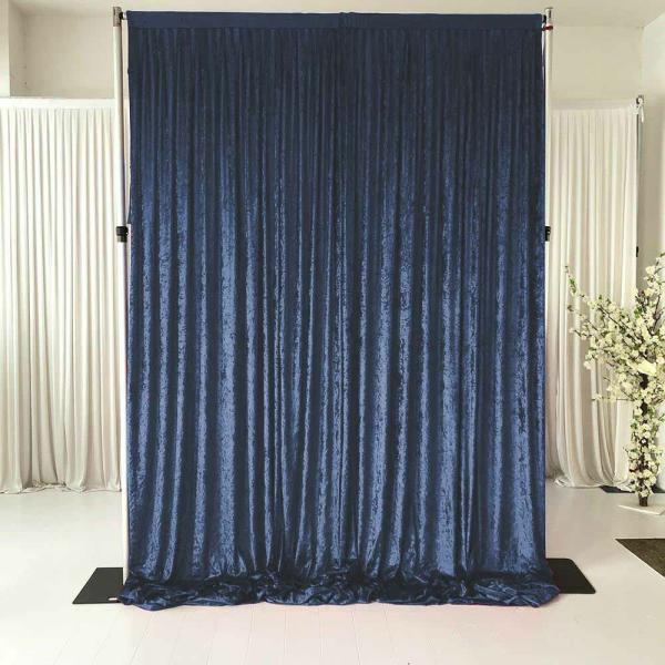 Velvet Backdrops | Navy Velvet Backdrop Curtain – 3 Meters Length X 3 Meters High Backdrops & Ceiling Decorations Navy