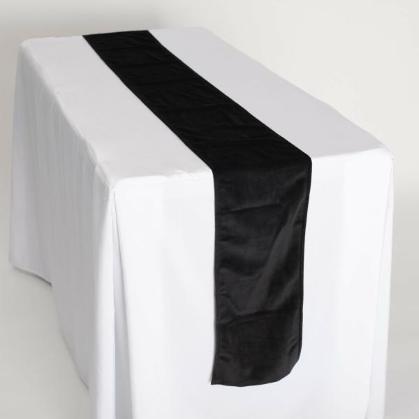 Velvet Table Runners | Velvet Table Runners – Black Table Runners Black