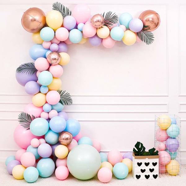 Wedding Arches & Balloon Garlands | 116 Pc Balloon Garland Kit – Mixed Pastel Balloons & Fairy Lights Balloons & Fairy Lights