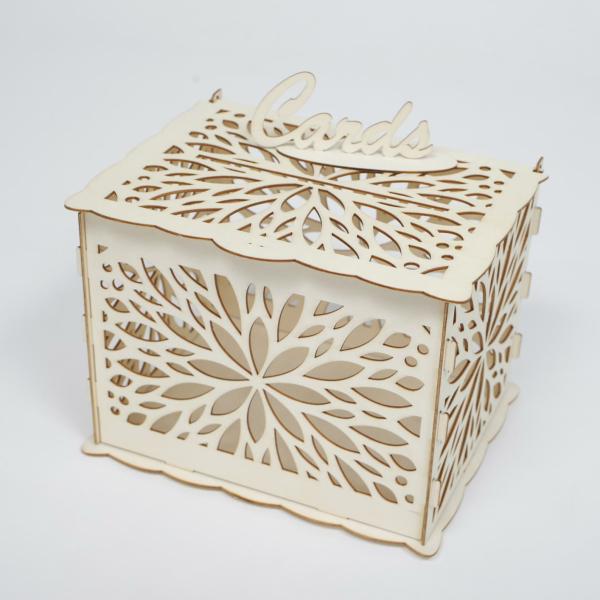 Wishing Wells & Guest Books | Wishing Well Wedding Card Box – Starburst Floral Centrepiece Stands & Decorating Accessories Centrepiece Stands & Decorating Accessories