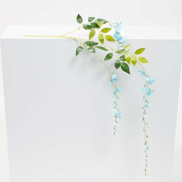 Wisteria | Medium Premium Wisteria Stems – Light Blue (1.2M) Artificial Flowers, Walls & Greenery Hanging Flowers, Vines & Garlands