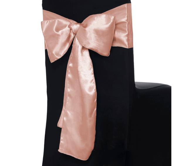 Satin Chair Sashes | Satin Chair Sashes – Blush Chair Decor Blush