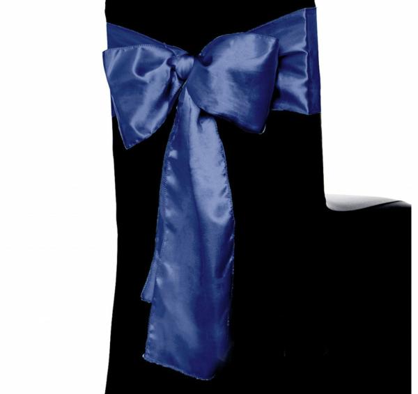 Satin Chair Sashes | Satin Chair Sashes – Navy Blue Chair Decor Navy