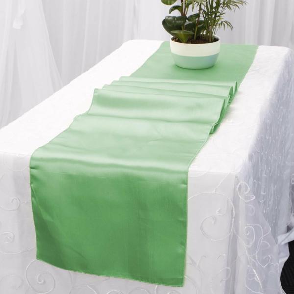 Satin Table Runners | Satin Table Runners – Green Satin Table Runners Green