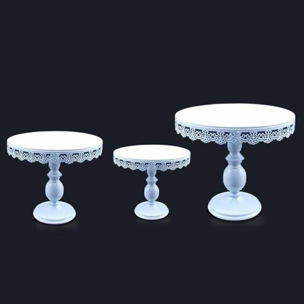 Cake Stands & Centrepiece Platforms | White Cake Stands Vintage Lace 3 Piece Set Cake Stands & Centrepiece Platforms Cake Stands & Centrepiece Platforms